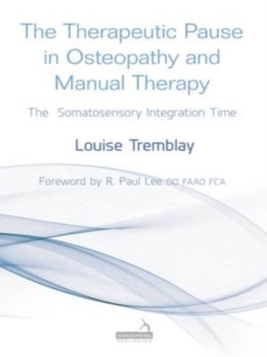 cover image of Therapeutic Pause in Osteopathy and Manual Therapy